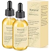 Natural Hair Growth Oil - Rosemary Oil for Hair Growth Organic for Growth and Dry Damaged Hair, Salon-Grade Volumizing & Nourishment(2PCS)