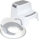 Babycurls Toddler Potty Training Seat with Handles & Non-Slip Double Step Stool view 1