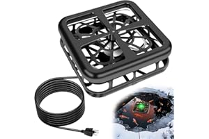 SprintGy Floating & Submersible Pond Heater, 1000W Pond Heaters for Outdoor Ponds with Fish, Thermostat Control Pond Deicer with Indicator Lights, Koi Pond Stock Tank Water Trough Heater for Winter