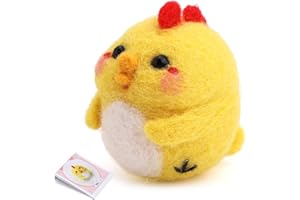 Nitlak Needle Felting Kit, Animal Needle Felting Starter Kit, Needle Felting Supplies with Felting Needles Instruction, Complete Needle Felting Tools for Beginners Adults DIY Craft (Chicken)