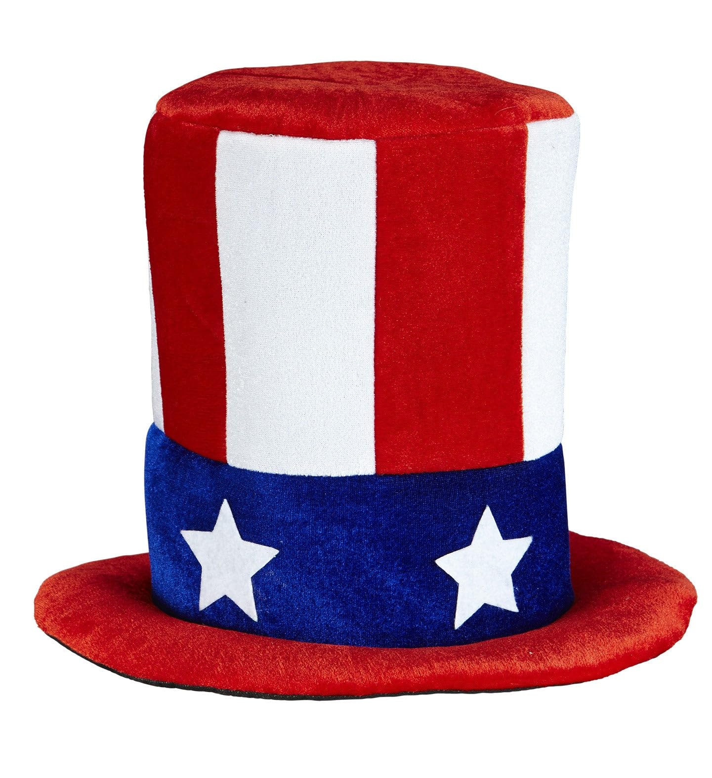 W WIDMANN MILANO Party Fashion - Mr. America Top Hat for Men, Americans, Shows, Carnivals, Theme Parties