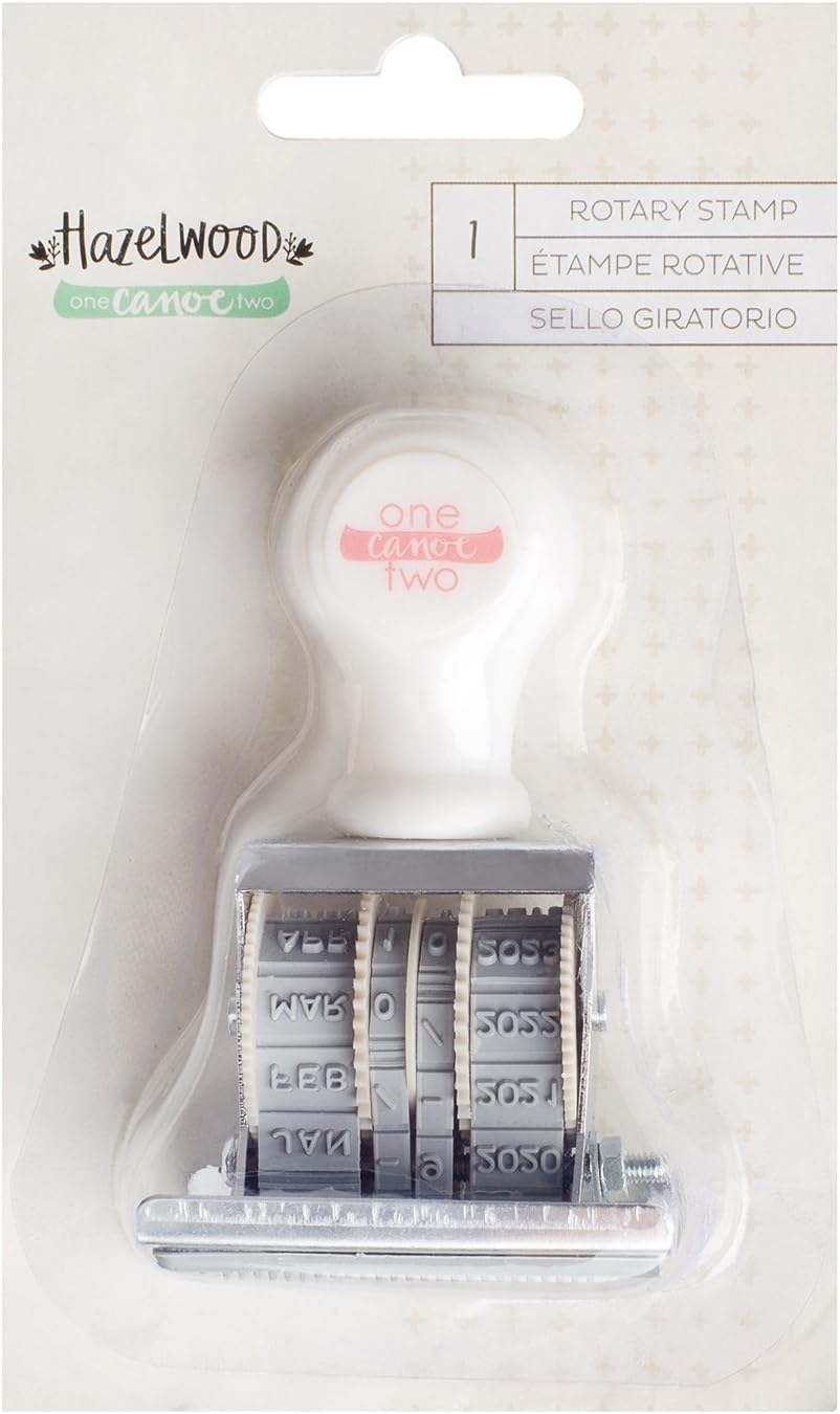 Amazon Com American Crafts 1 Canoe 2 Hazelwood Rotary Date Stamp