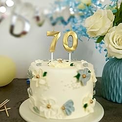 70th Birthday Candles Numbers for Cakes Candle