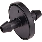 Raindrip 117025B, 1 GPH Inline Dripper for Drip Irrigation Systems, 25-Pack, Drip Irrigation Emitters for Drip Irrigation Gardening Systems, Fits 1/4-Inch Suppy Tubing, Black