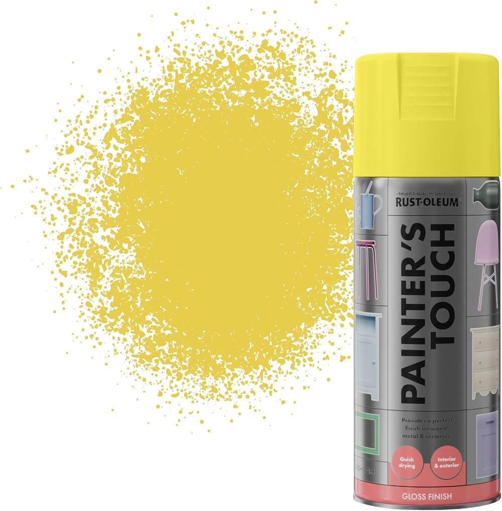 Rust-Oleum Painter's Touch Sun Yellow Gloss Spray Paint 400ml