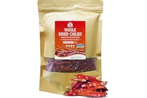52USA Whole Dried Chilli Peppers, Medium Spicy Dried Chilies 4 Oz, Natural and Premium Red Chili Pepper, Szechuan Red Peppers, Whole Dry Chili Pepper, Medium Hot