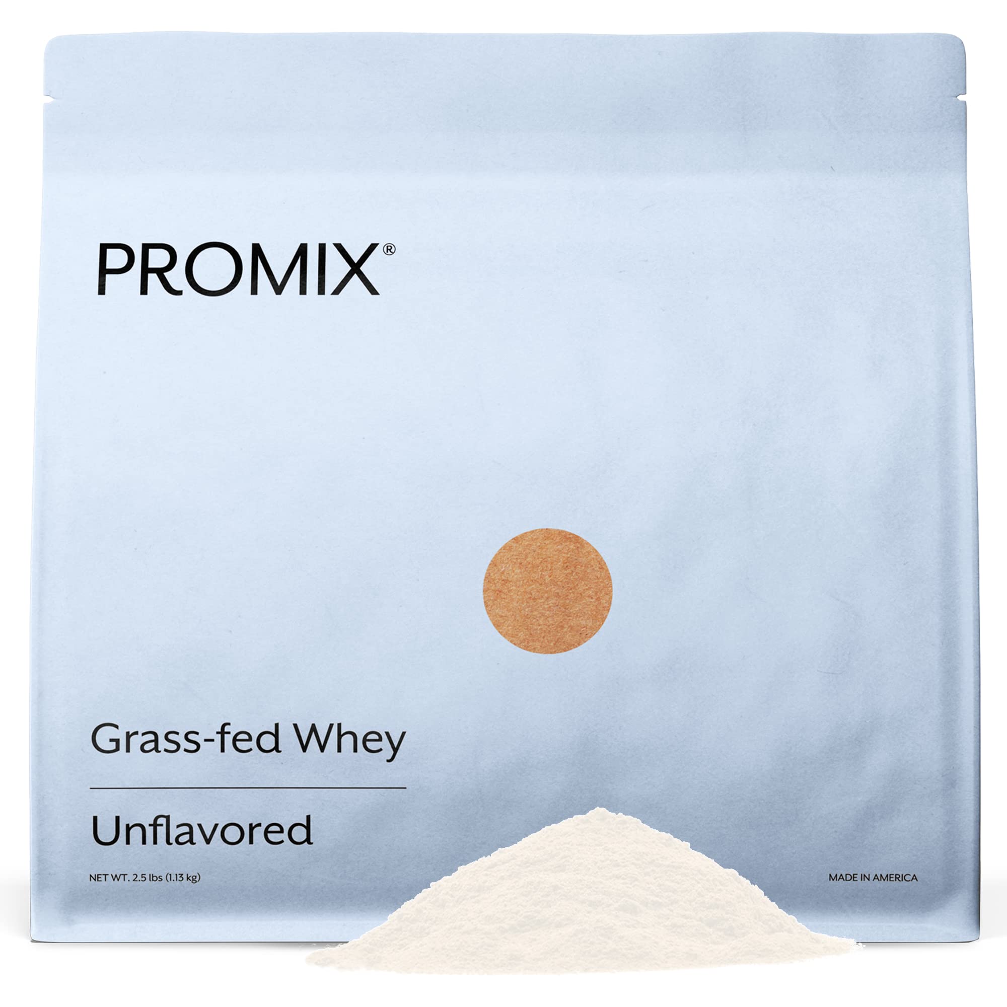 Promix Whey Protein Powder, Unflavored - 2.5lb Bulk