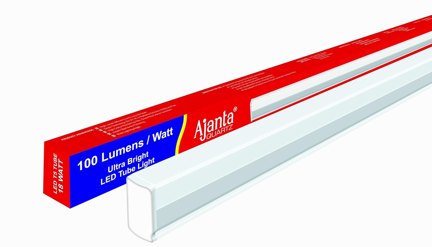 Ajanta QuartzT5 Square 18-Watt LED Tubelight (White) Warranty 2 years