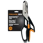 Fiskars Pro 13" PowerArc Easy Action Aluminum Tin Snips | PowerArc Blades Make Cuts Easier, Spring-Assisted Handle, SoftGrip Ergonomic Handle, Cut Vinyl, Aluminum, Sheet Metal, Etc.