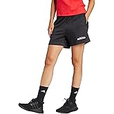 adidas Womens Cotton French Terry Drawstring Shorts Training Casual Bottoms Casual - Black