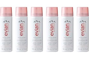 BRUMISATEUR Evian Facial Spray, 1.7 oz. Travel 6-Pack