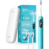 SAKYPRORAL Kids Electric Toothbrush, Instant Score, 150 Days Battery, Braces Friendly (Turquoise)