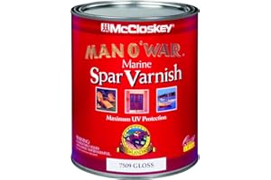 Valspar 80-7509 Man O' War Spar Varnish, Gloss, Quart, Red