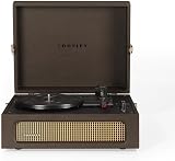 Crosley Voyager Portable Turntable Bluetooth 3-Speed Suitcase Cocoa