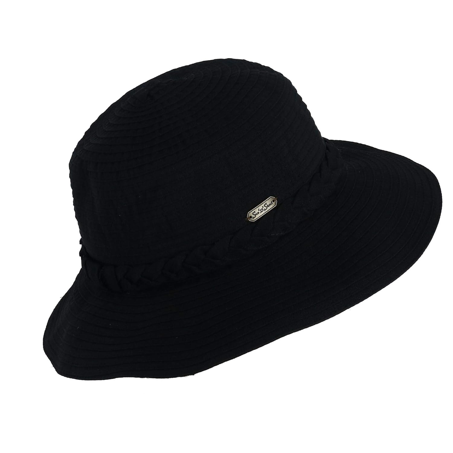 Sun 'n' Sand Women's Packable Wide Brim Sun Hat with Chin Cord 1972