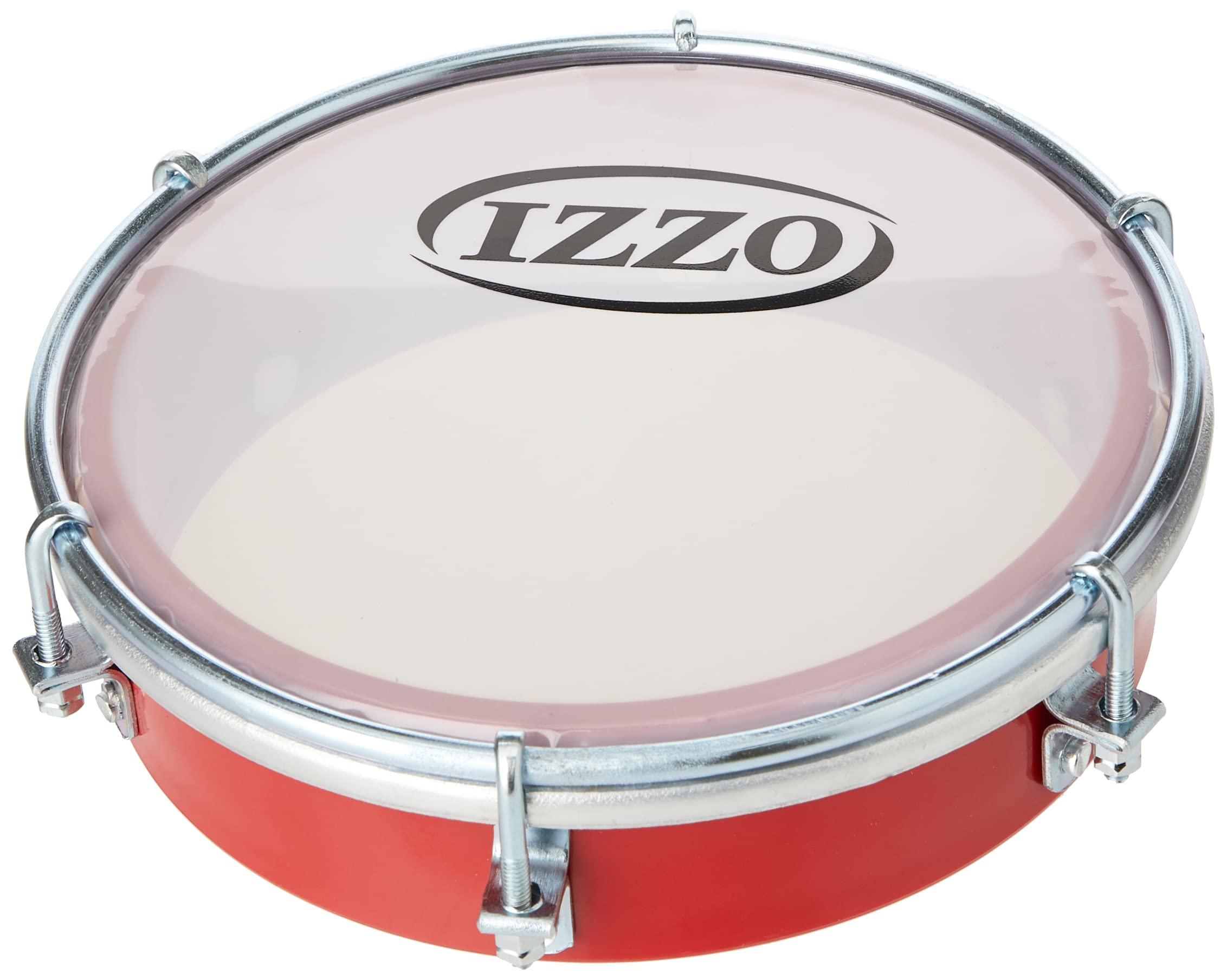 Izzo 6555 6-Inch ABS Tamborim - Red