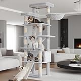 Heybly Tall Cat Tree, 78-inch Multi-Level Cat Tower