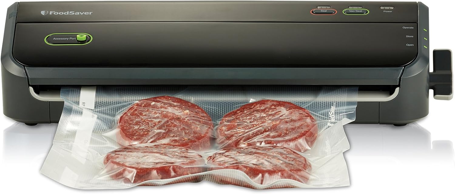 FoodSaver Lock and Seal Vacuum Sealer, Black Small Kitchen Appliances