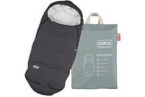 Voksi Explorer Stroller Footmuff, All Natural Wool and Down, Universal Fit, Multi Purpose Use, Designed in Norway, Stroller Bunting Bag