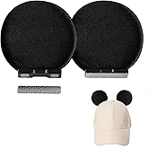 Foomegik Magnetic Mouse Ears for Hats, Removable Magnet Minni Ear for Cap, Clip-On Hat Accessory,Theme Park Gifts