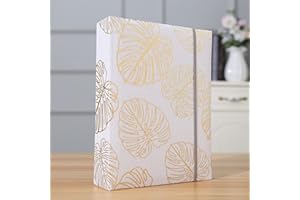Photo Album 4x6 200 Photos Linen Cover Picture Photo Book for Family Wedding Anniversary Baby Vacation (200 Photos (4x6), Gol