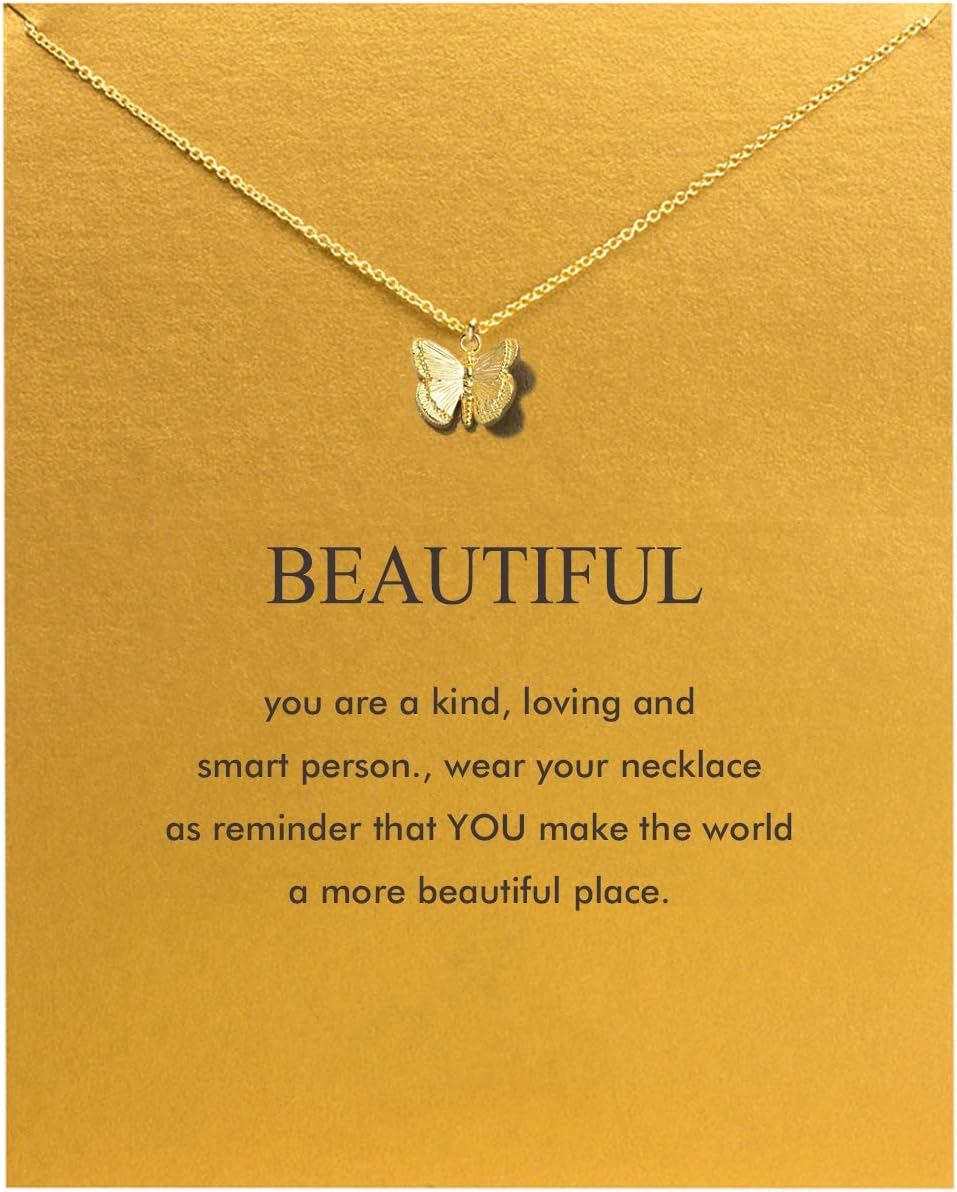 Hundred River Friendship Anchor Compass Necklace Good Luck Elephant Pendant Chain Necklace with Message Card