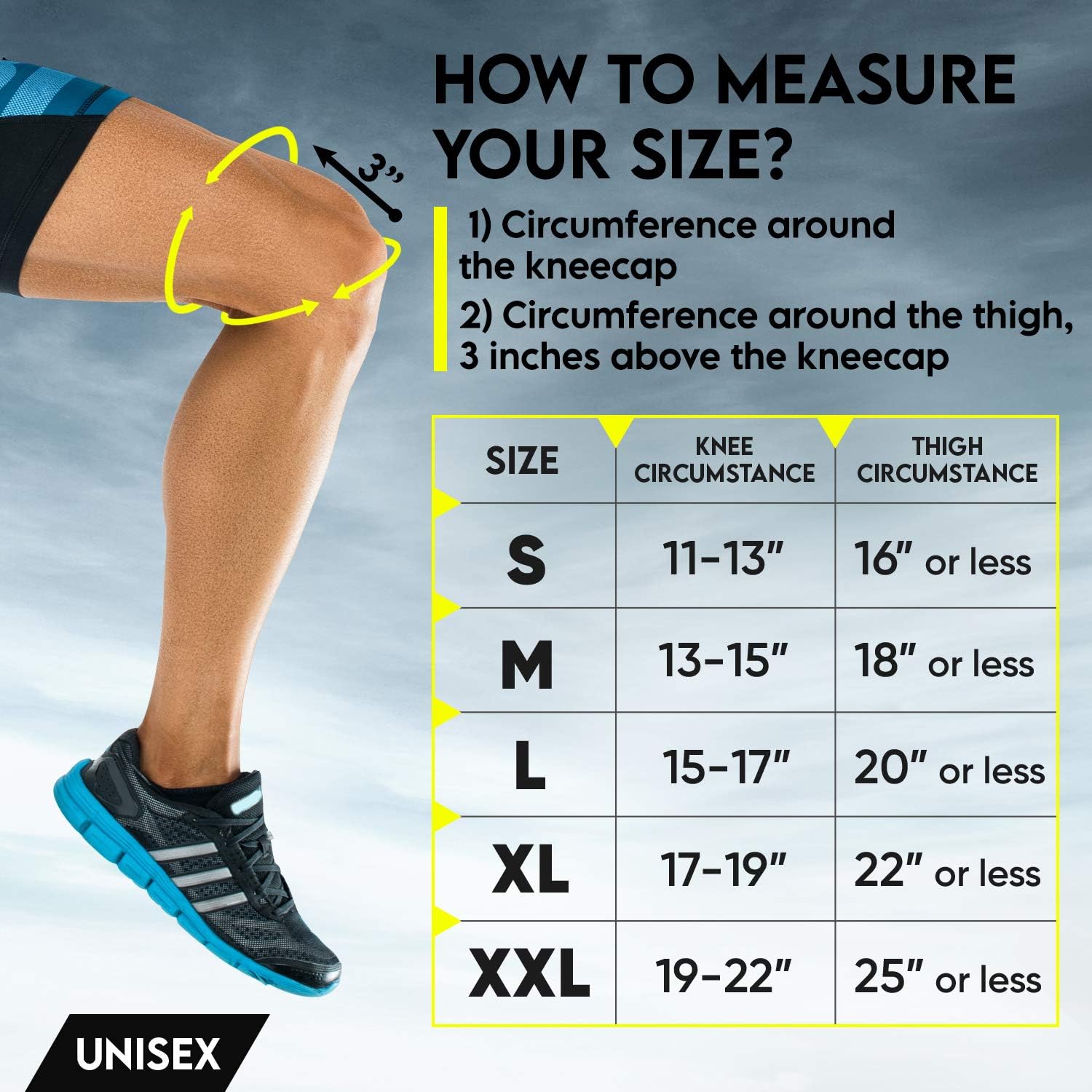 Langov Compression Knee Sleeves for Knee Pain for Women & Men (Pair), Knee braces, Stabilizer Wraps For Weightlifting ,Running, Working Out, Knee Support Relieves Pain from MCL, ACL, Arthritis: Health & Personal Care