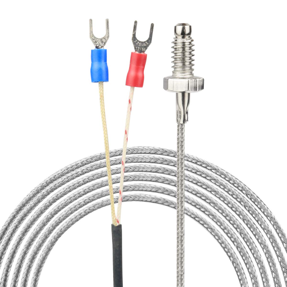 Xnrtop Thermocouple Temperature Sensor Cable 2M Cable 6 mm Thread Screw