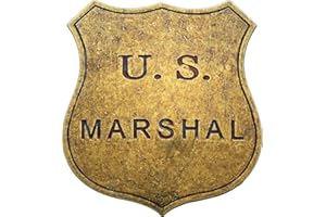 GENERIC Old West Badges US Marshal Replica Badge Metal Costume Prop