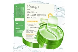 Under Eye Patch - Eye Mask with Hydrating Gel | Dark Circles & Puffiness, Wrinkles & Bags | Natural Aloe Vera + Collagen - Ad