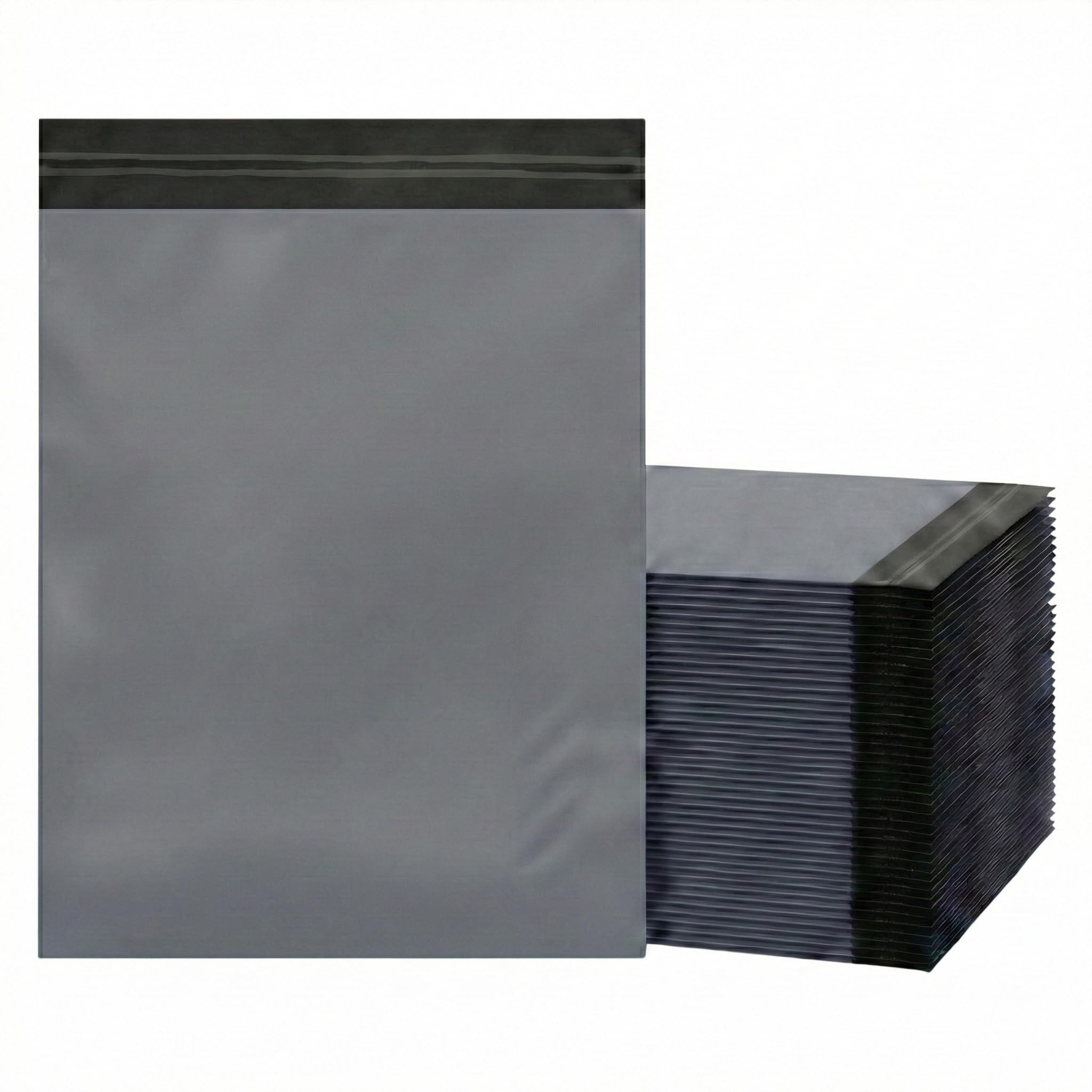 LIVERPOOL ENTERPRISES LTD Grey Mailing Bags 13x19 Inch – Strong Waterproof Postage Bags for Parcels – Tear-Resistant Self-Seal Poly Mailers – Pack of 100