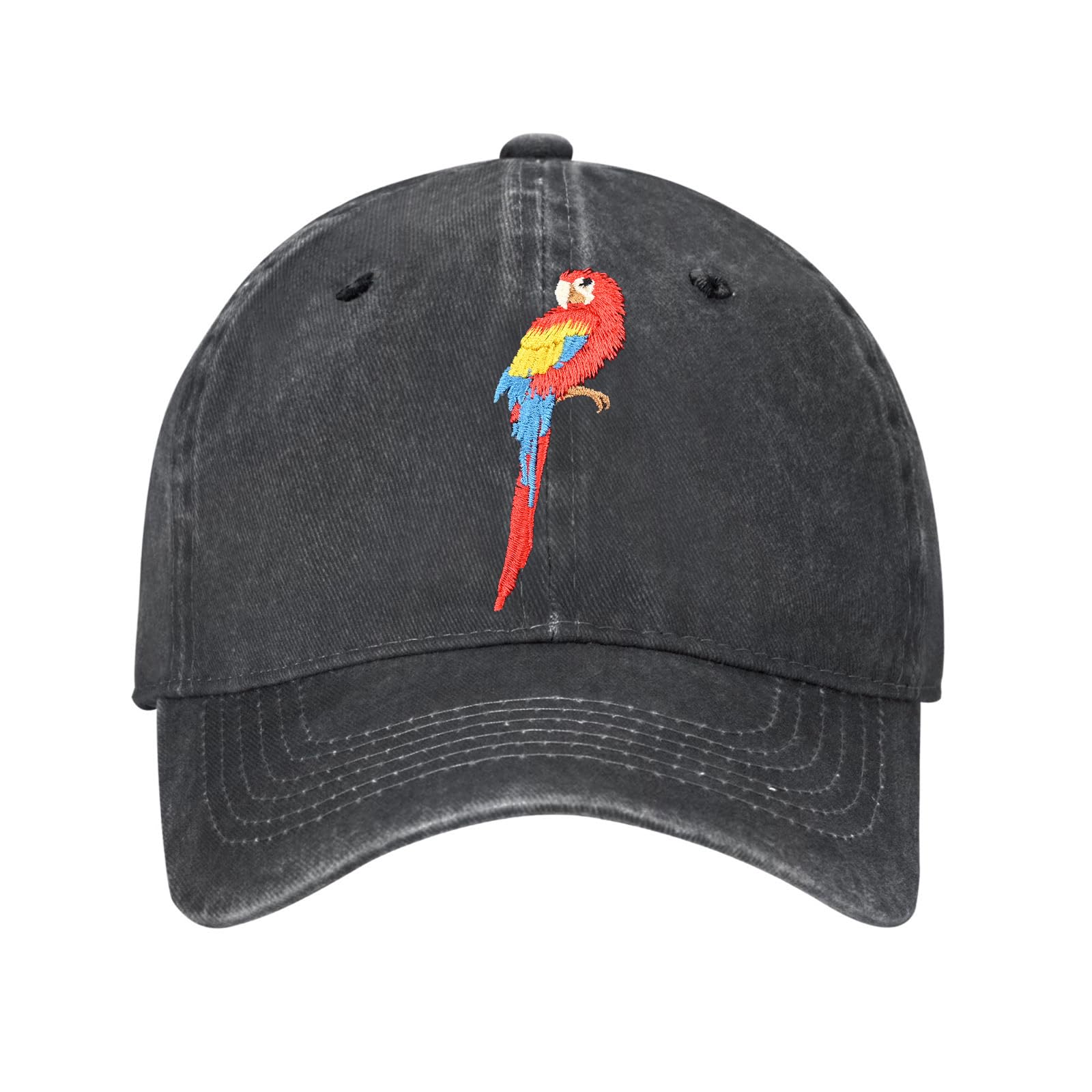 Parrot Bird Animal Embroidered Baseball Cap for