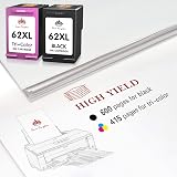 Toner Kingdom 62XL Ink Cartridges Twin Pack Black Tri-Color for HP ENVY view 4