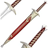 31 inch Fantasy Medieval Foam Dagger Sting Sword with Scabbard Cosplay Prop LARP 1:1 Replica Costume Halloween