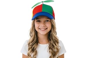 Ifnov Colorful Cute Propeller Hat Adjustable Tennis Baseball Cap Sun Visor Funny Clown Cap Helicopter Top Hat