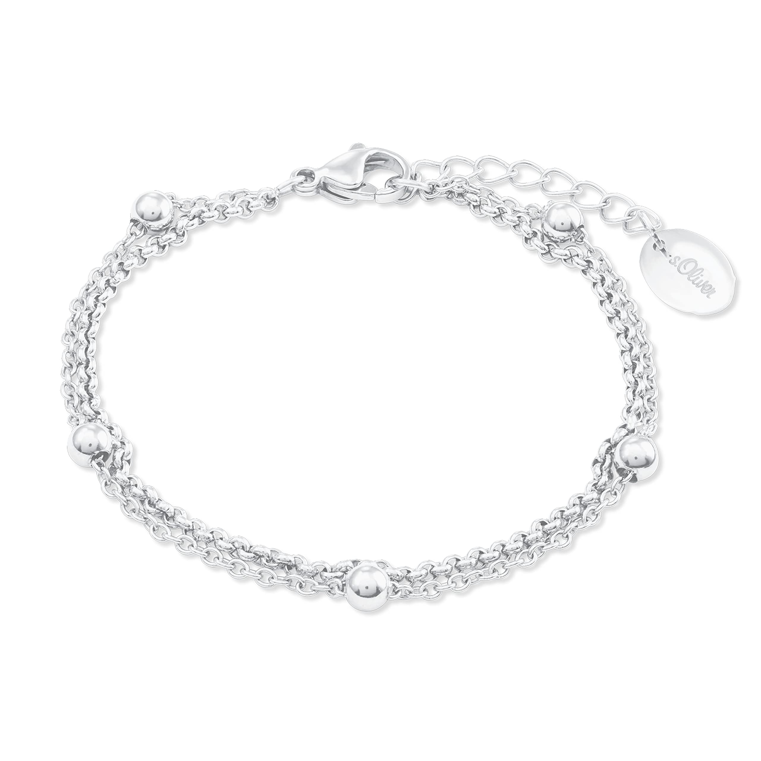 s.Oliver Bracelet Women Arm jewelry, 16+4 cm, Silver, Comes in jewelry gift box, 2022713