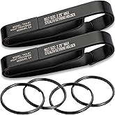 NP NIGHT PROVISION Tactical Key Ring Holder for Duty Belts, Quick Release Key Clip Stainless Steel w/XL Detachable Key Rings