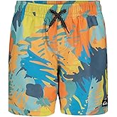 Quiksilver Boys Volley Swim Trunks with UPF 50+ Sun Protection, Quick Dry Bathing Suit Shorts
