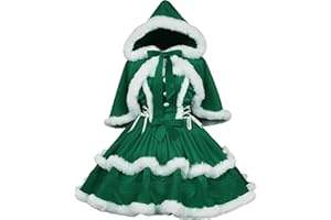 ZZEQYG Christmas Dresses for Women Solid Color Fashion Warm Halter Dress Suit with Cloak