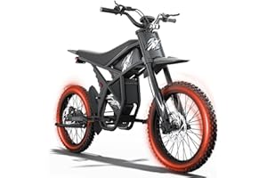 BOOTIME GT73/ GT73 Pro/ GT73 Mini Electric Dirt Bike for Adults Teens - 3000W/2500W Motor 50/37 MPH High-Speed, 25"/14" Fat Tires & Dual Removable Battery | All-Terrain Off-Road eBike for Snow, Sand
