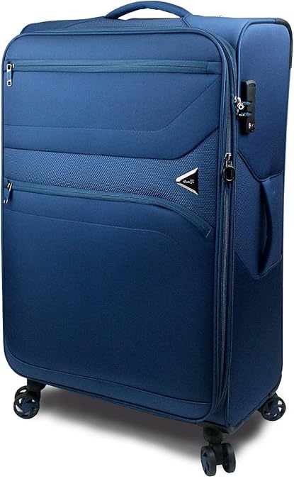 Amazon Success サクセス スーツケース キャリーケース 3サイズ 大型lサイズ 中型mサイズ 小型sサイズ Tsaロック 超軽量ソフトケース ソフィアライト 中型 Mサイズ 68ｃｍ ネイビーブルー Success サクセス スーツケース