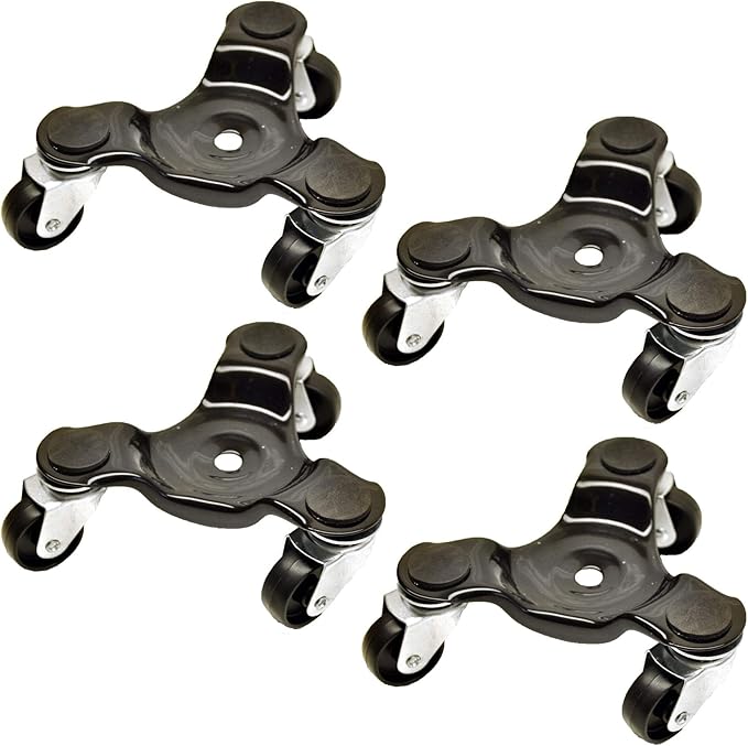 Caster Dolly 3 Wheel for Heavy Furniture Removal Moving PACK of FOUR