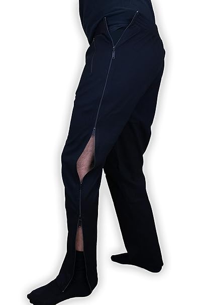Stautz® Premium Rehahose für Herren – Einzigartiger 4-Wege Reißverschluss um durchgehend seitlich zu öffnen – Optimal geeigne