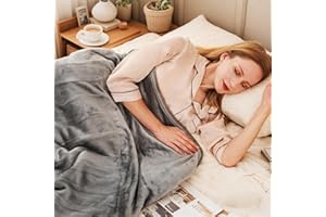 Eydna Electric Heated Blanket Full Size 72"x84",5 Heating Levels &10 Hours Auto Off Large Oversized Heating Blanket, Machine Washable, Gray