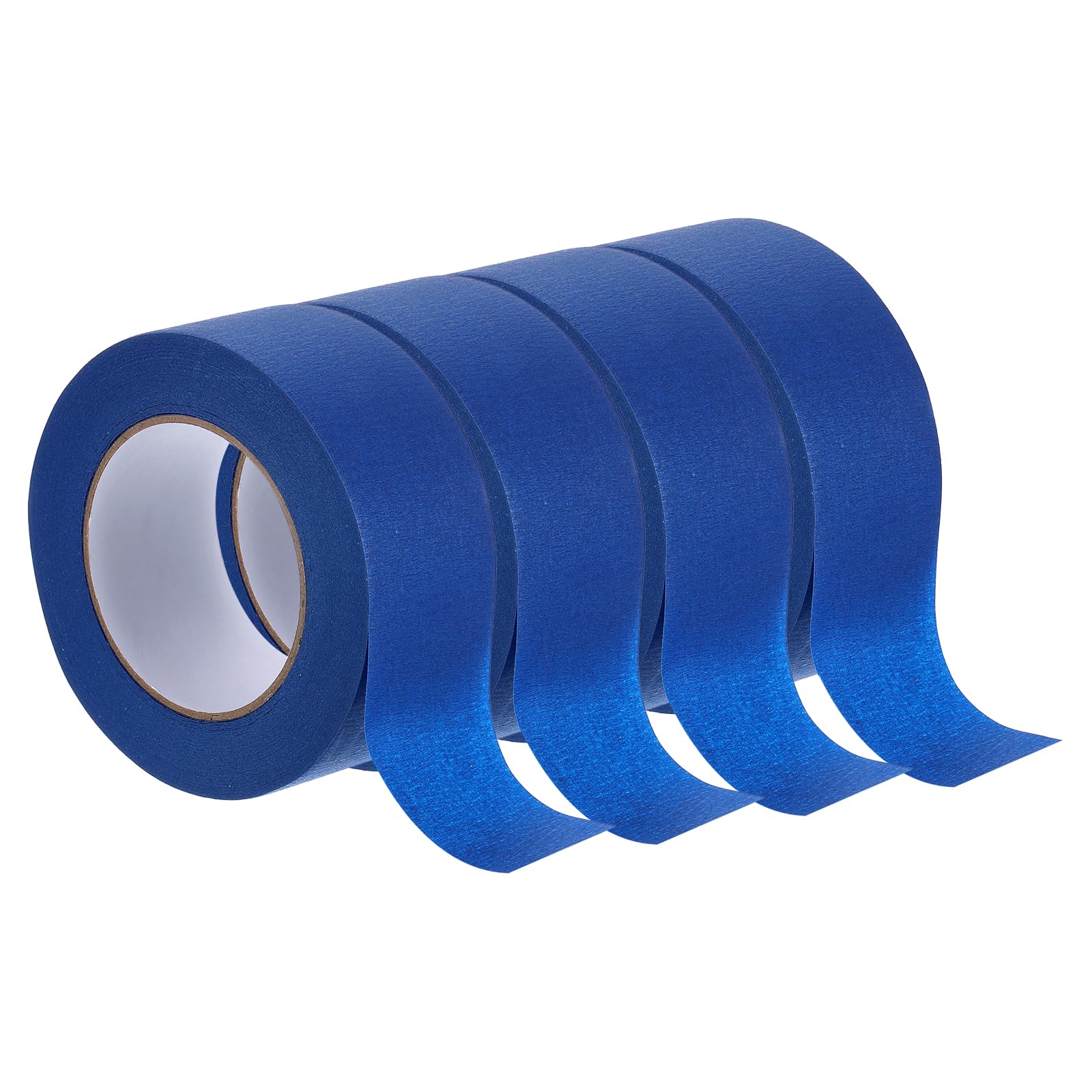 Rebower Masking Tape Blue Painters Tape Paper Tape [for Crafts DIY Walls Painting Packing Automotive Home Decoration Teaching]- 2 Inch x 60 Yards/4 Rolls