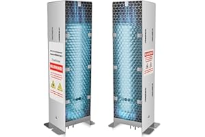 BlueDate Air Scrubber Advanced Photocatalytic Oxidation (PCO) 9 Inch Replacement Cell and Üν Bulb, Ozone Free Suitable for ActivTek InDuct 2000, A1013A, A1013C, A1013P, A1013Q, A1013U, 1 Pack