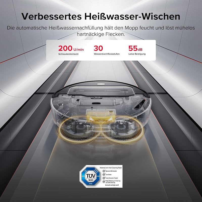 Saros Z70 Saugroboter mit Wischfunktion, OmniGrip Arm, KI-gestützt