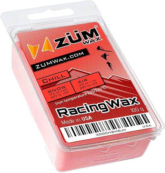 ZUMWax Ski/Snowboard Racing Wax CHILL Temperature 100 Gram