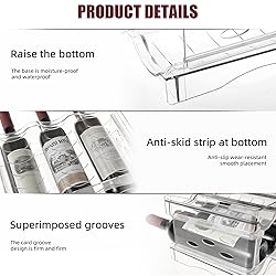 YENXIKU Wine Rack for Countertop, Fridge, Inside