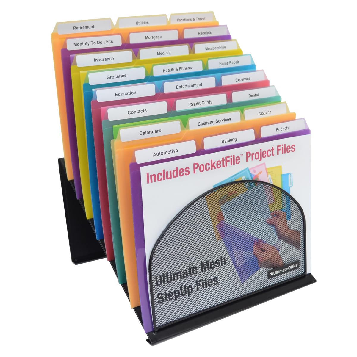 Ultimate Office 8 Section High Capacity Black Wire